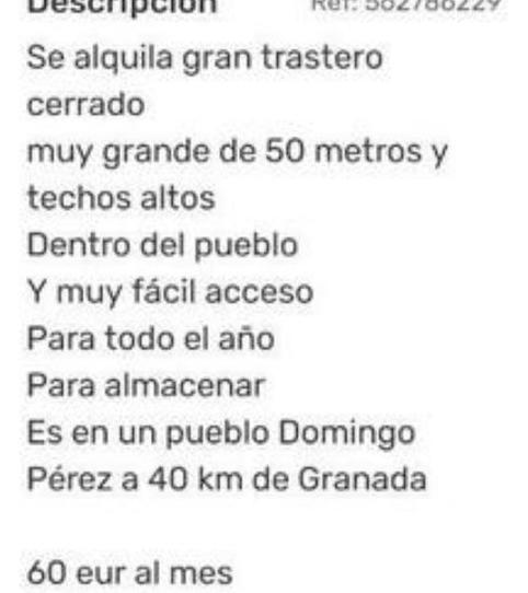 Photo 2 of Box room to rent in Iznalloz, Granada