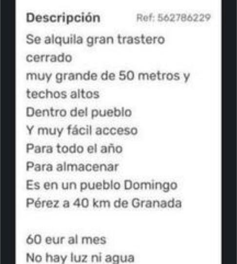 Photo 1 of Box room to rent in Iznalloz, Granada