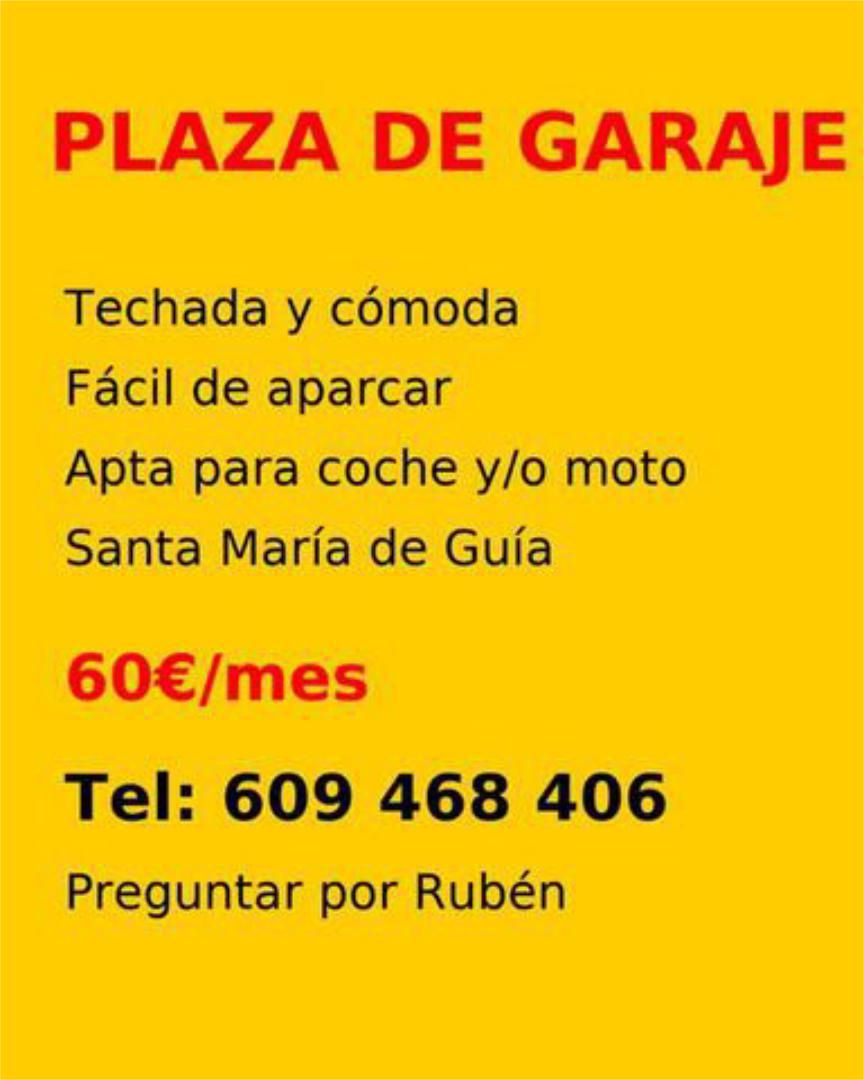 Garage to rent in Santa María de Guía de Gran Canaria