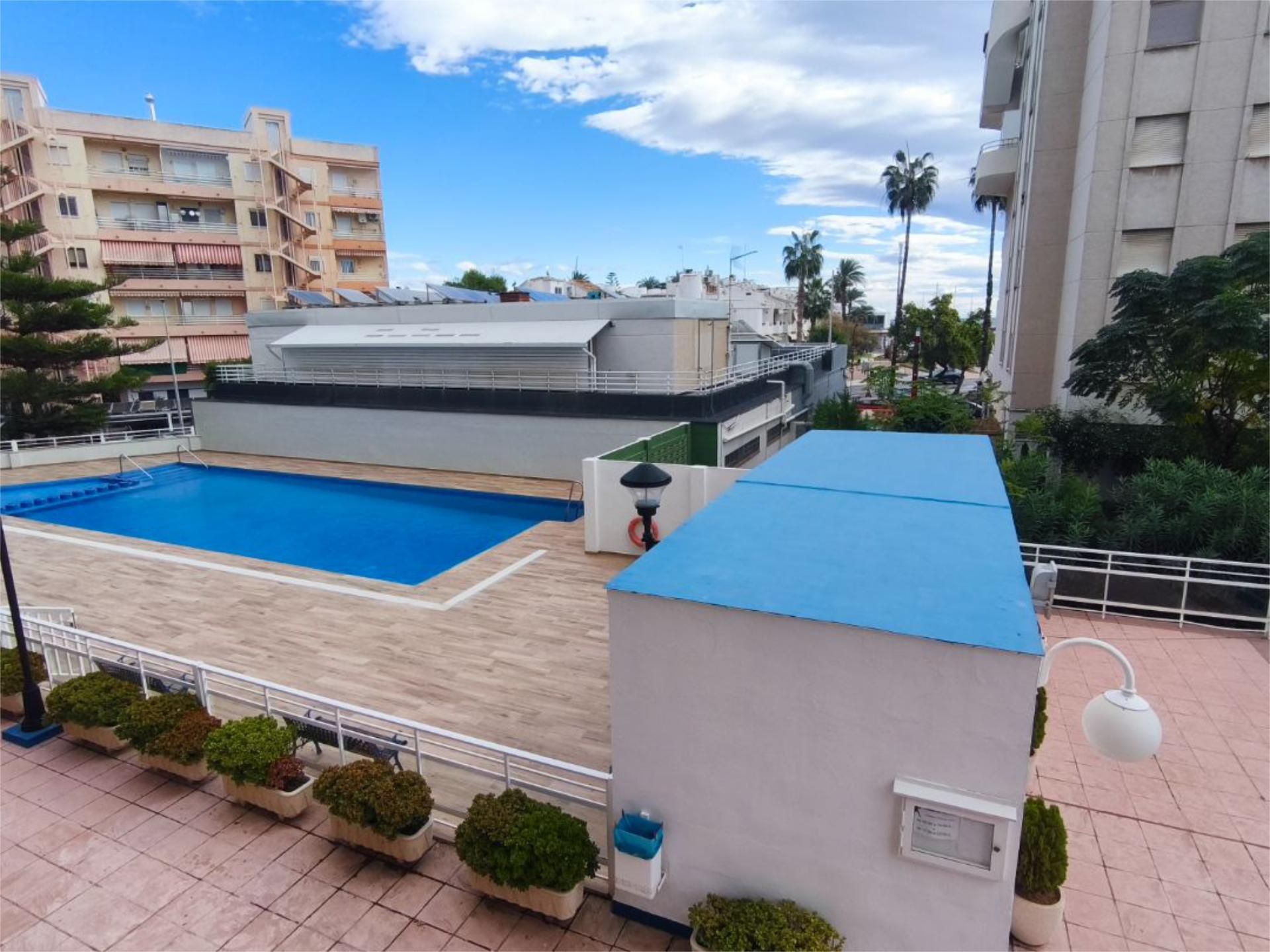 Swimming pool of Flat for sale in La Pobla de Farnals  with Air Conditioner, Terrace and Swimming Pool