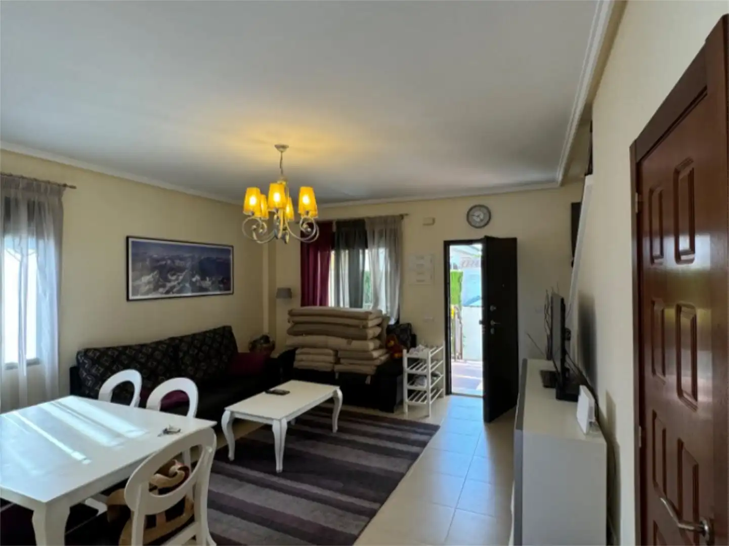 Sala de estar de Piso en venta en Rojales con Aire acondicionado, Jardín privado y Terraza