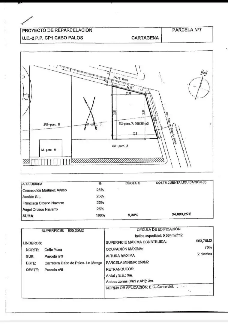Land for sale in Calle Yuca, 6, Cabo de Palos Land for sale in Cartagena