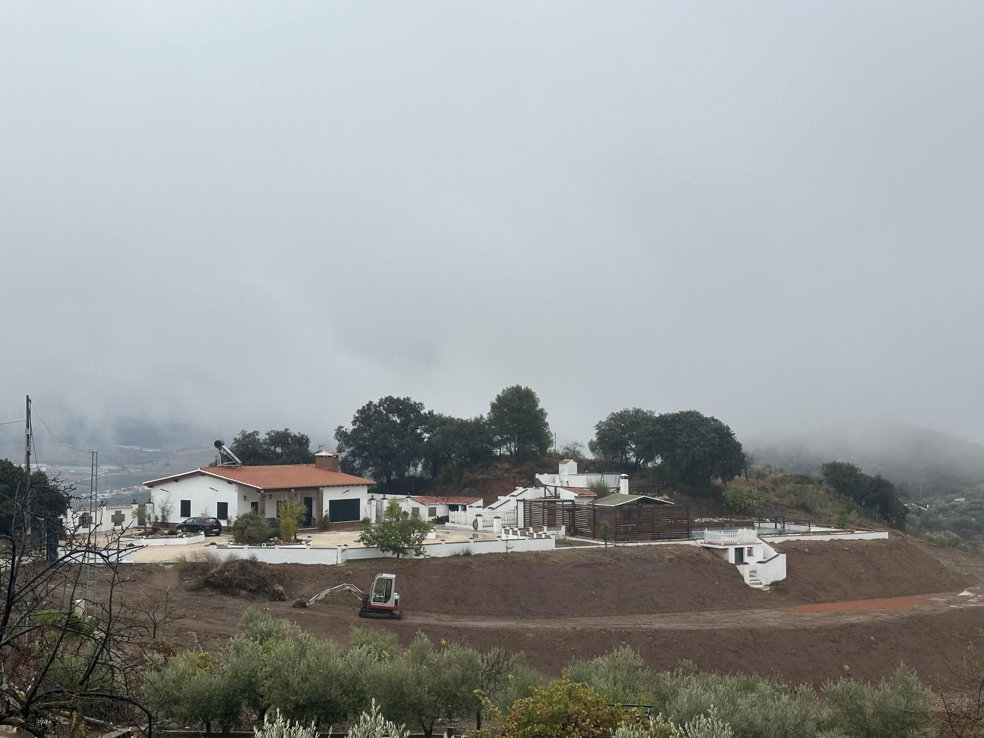 Exterior view of Country house for sale in Casabermeja  with Terrace and Swimming Pool