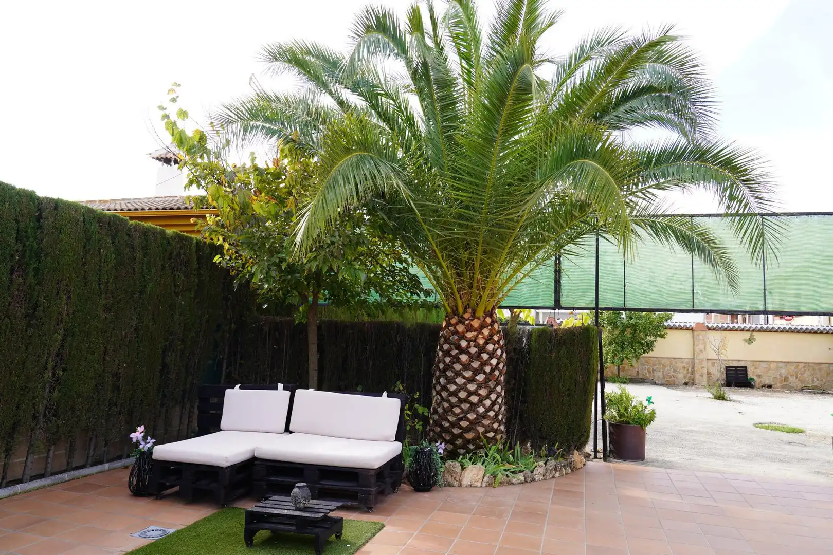Jardí de Casa o xalet en venda en Huétor Tájar amb Aire condicionat, Terrassa i Piscina