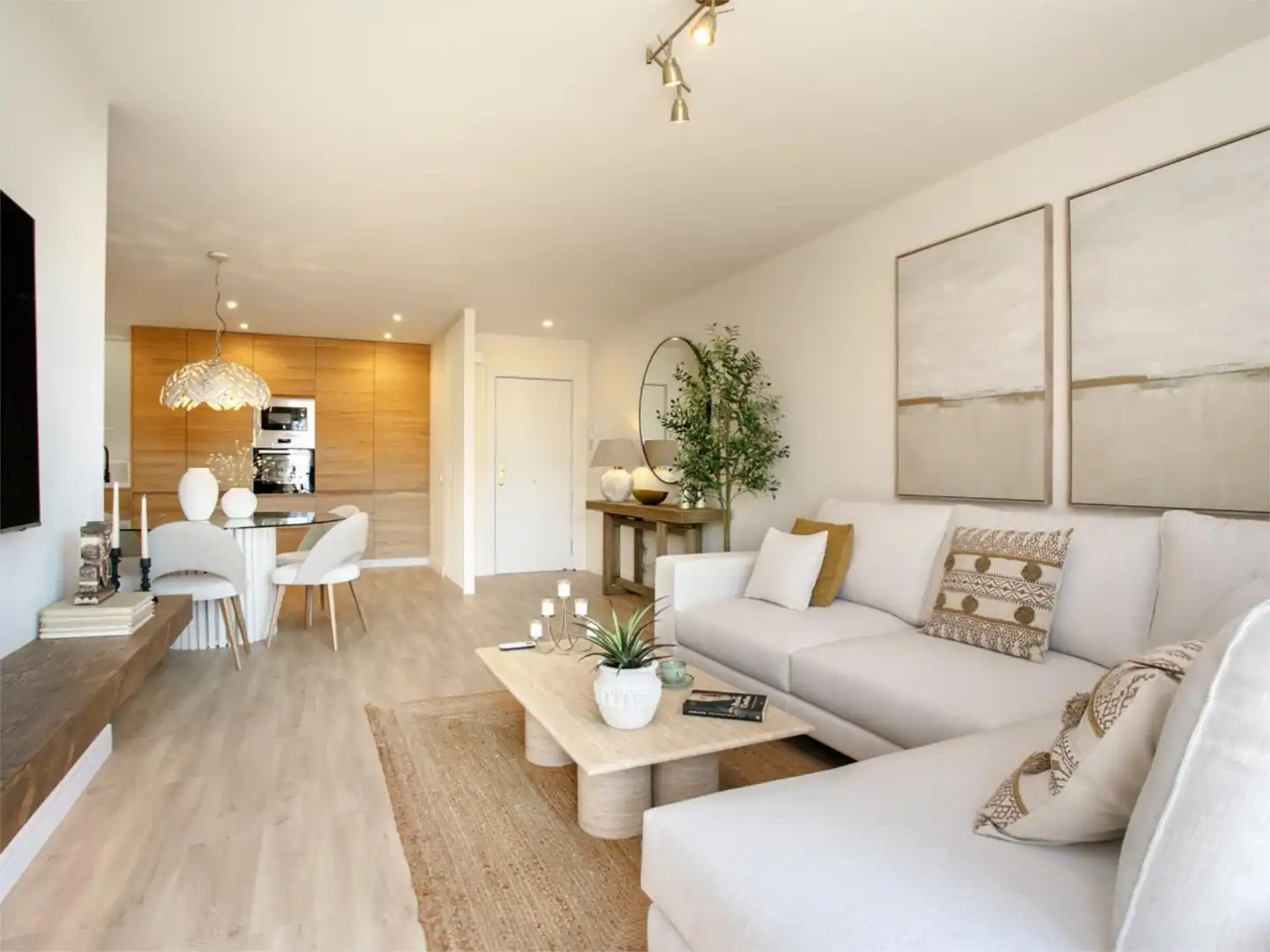 Wohnung zum Verkauf in Paseo Marítimo Rey de España, 61, Playa de los Boliches Wohnzimmer von Wohnung zum Verkauf in Fuengirola mit Klimaanlage, Terrasse und Balkon