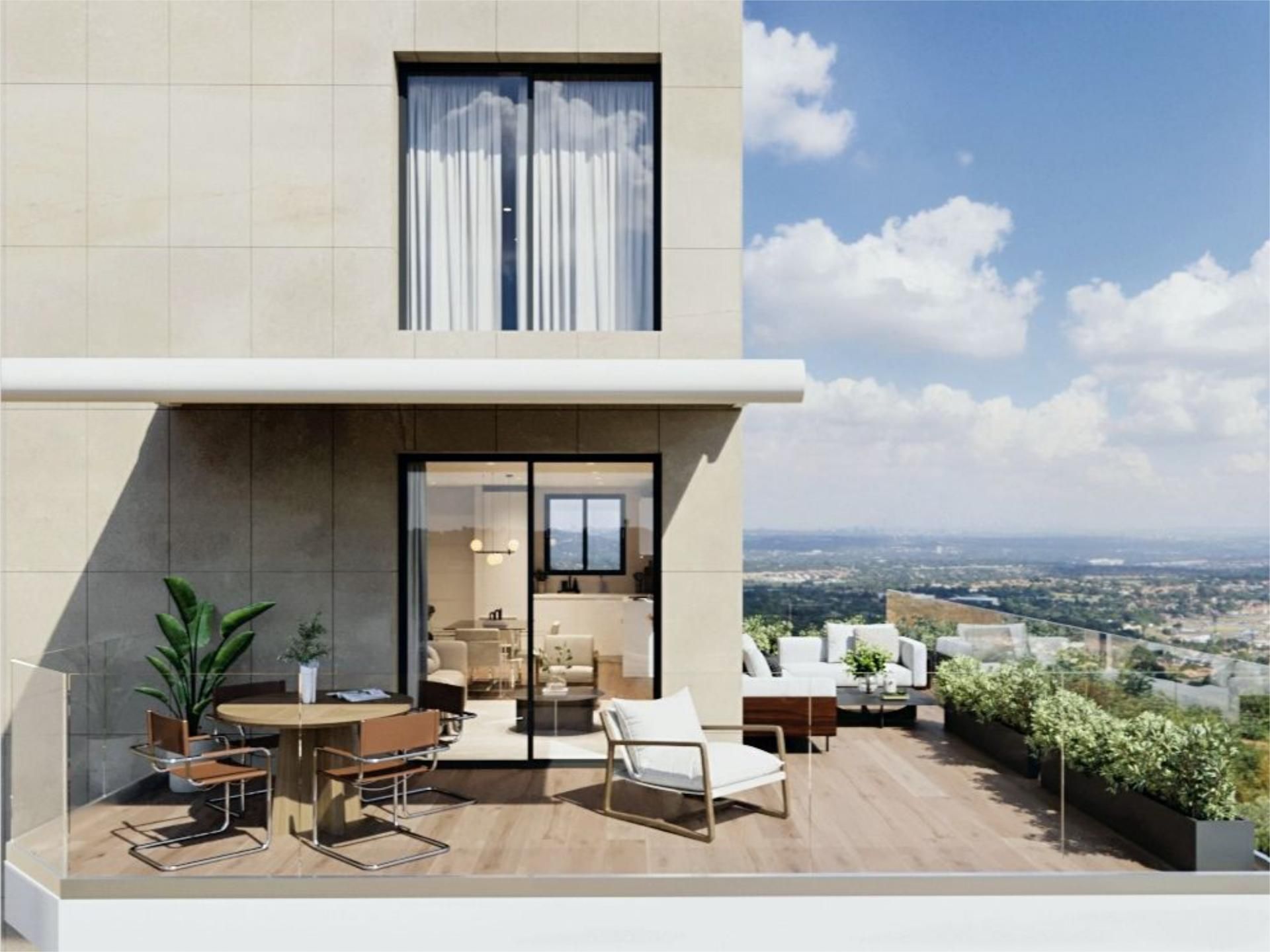 Terrace of Flat for sale in Villajoyosa / La Vila Joiosa  with Air Conditioner, Heating and Parquet flooring