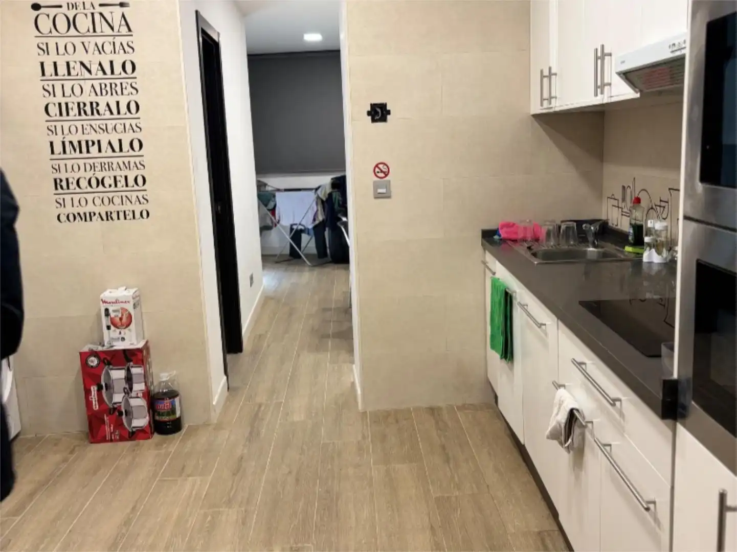 Zimmer in Calle Larga, 24, Teso de la Feria - Arrabal Küche von Einfamilien-Reihenhaus zur untervermieten in Salamanca mit Klimaanlage, Heizung und Terrasse