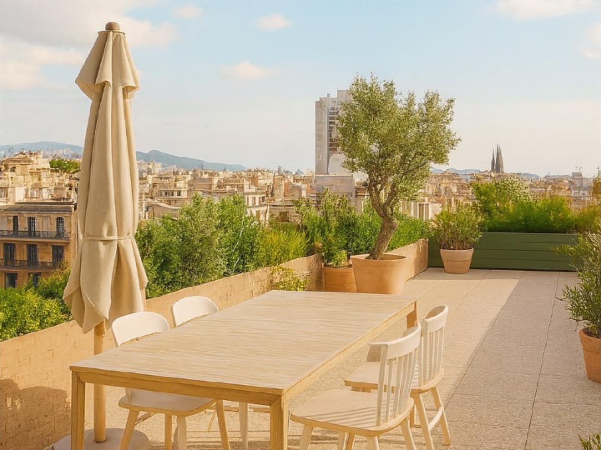 Dúplex en venda a La Nova Esquerra de l'Eixample Terrassa de Dúplex en venda en Barcelona Capital amb Aire condicionat, Calefacció i Jardí privat