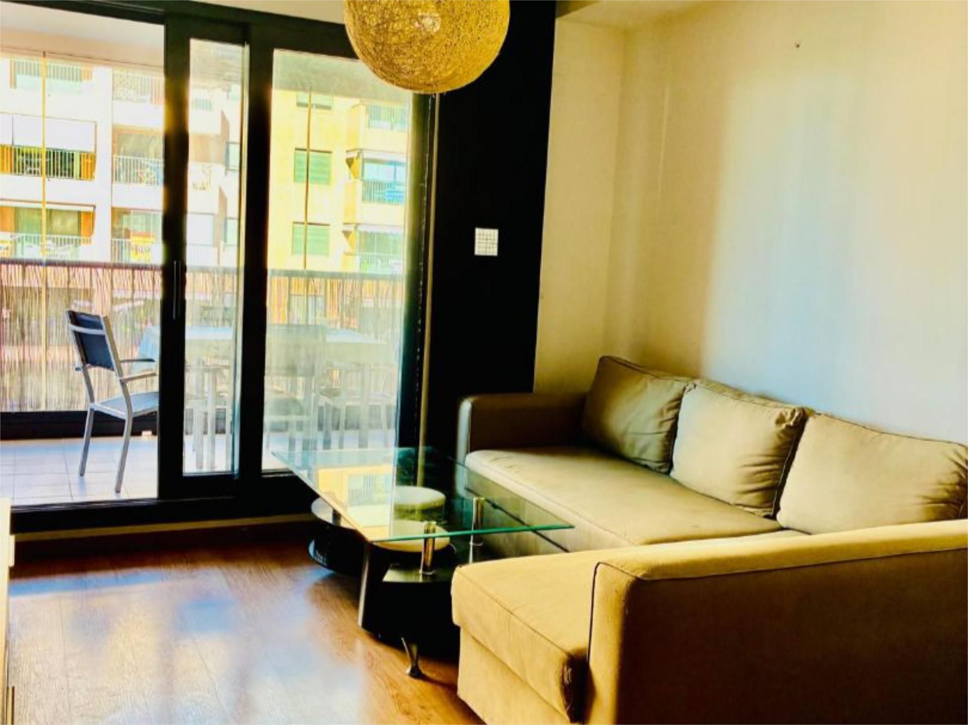 Flat to rent in Paseo Serra D'espadá, 4, La Patacona Living room of Flat to rent in Alboraya with Air Conditioner, Swimming Pool and Balcony