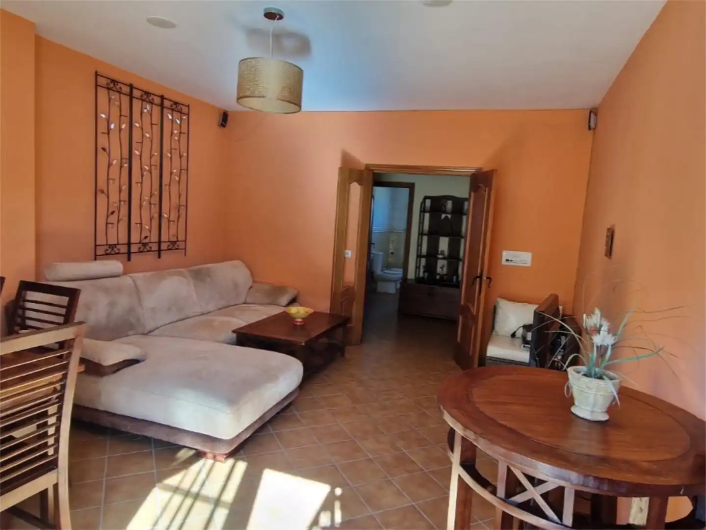 Sala d'estar de Pis en venda en Villanueva de Algaidas amb Jardí privat, Terrassa i Piscina