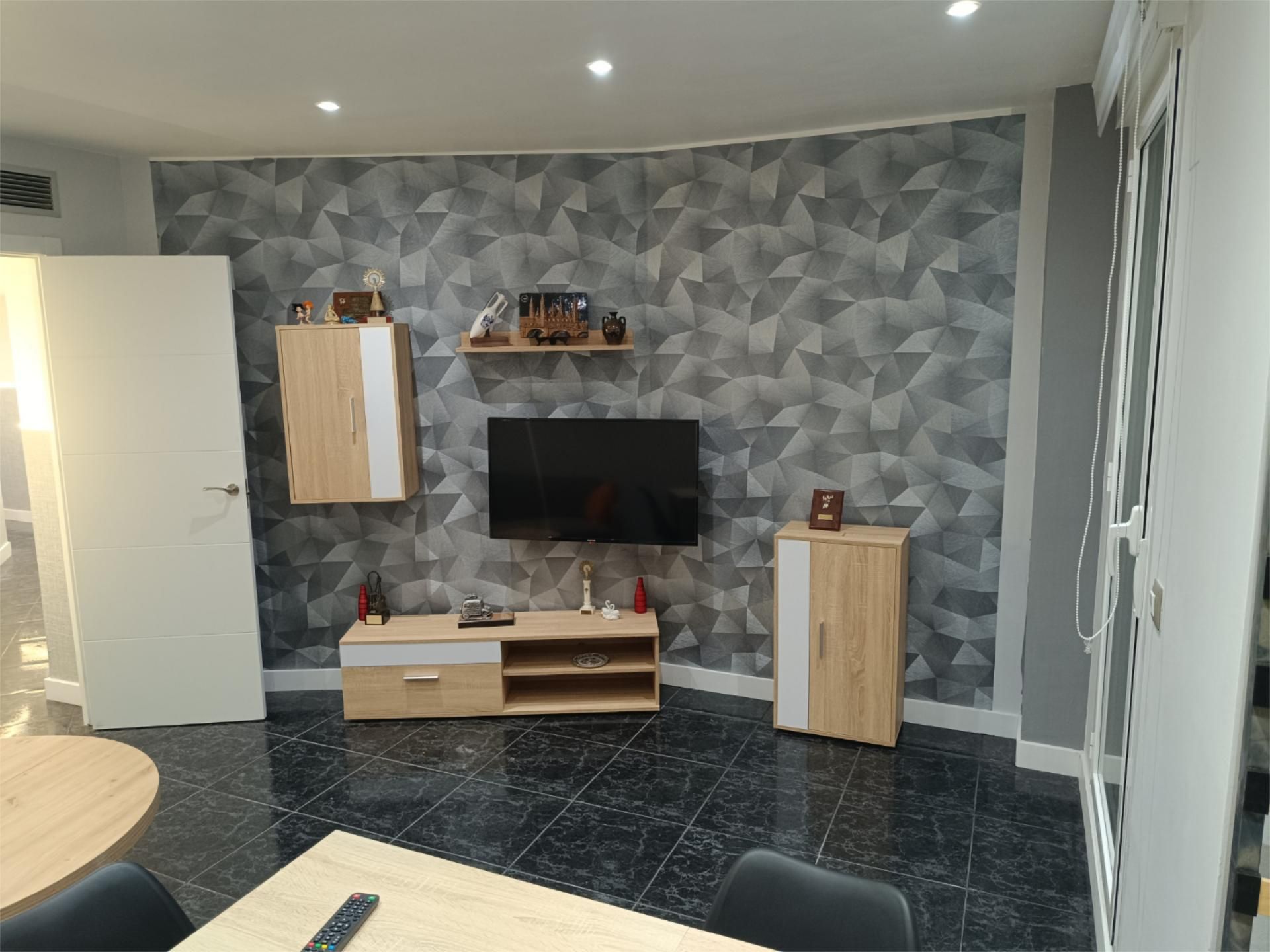 Pis de lloguer a Calle de las Eras, 14, Casetas - Villarrapa Sala d'estar de Pis de lloguer en Zaragoza Capital amb Aire condicionat, Calefacció i Moblat