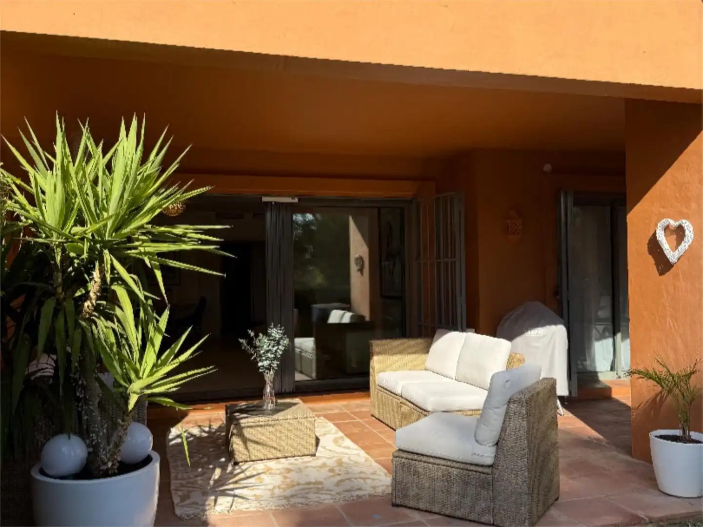 Terrace of Flat for sale in Estepona  with Air Conditioner, Heating and Private garden