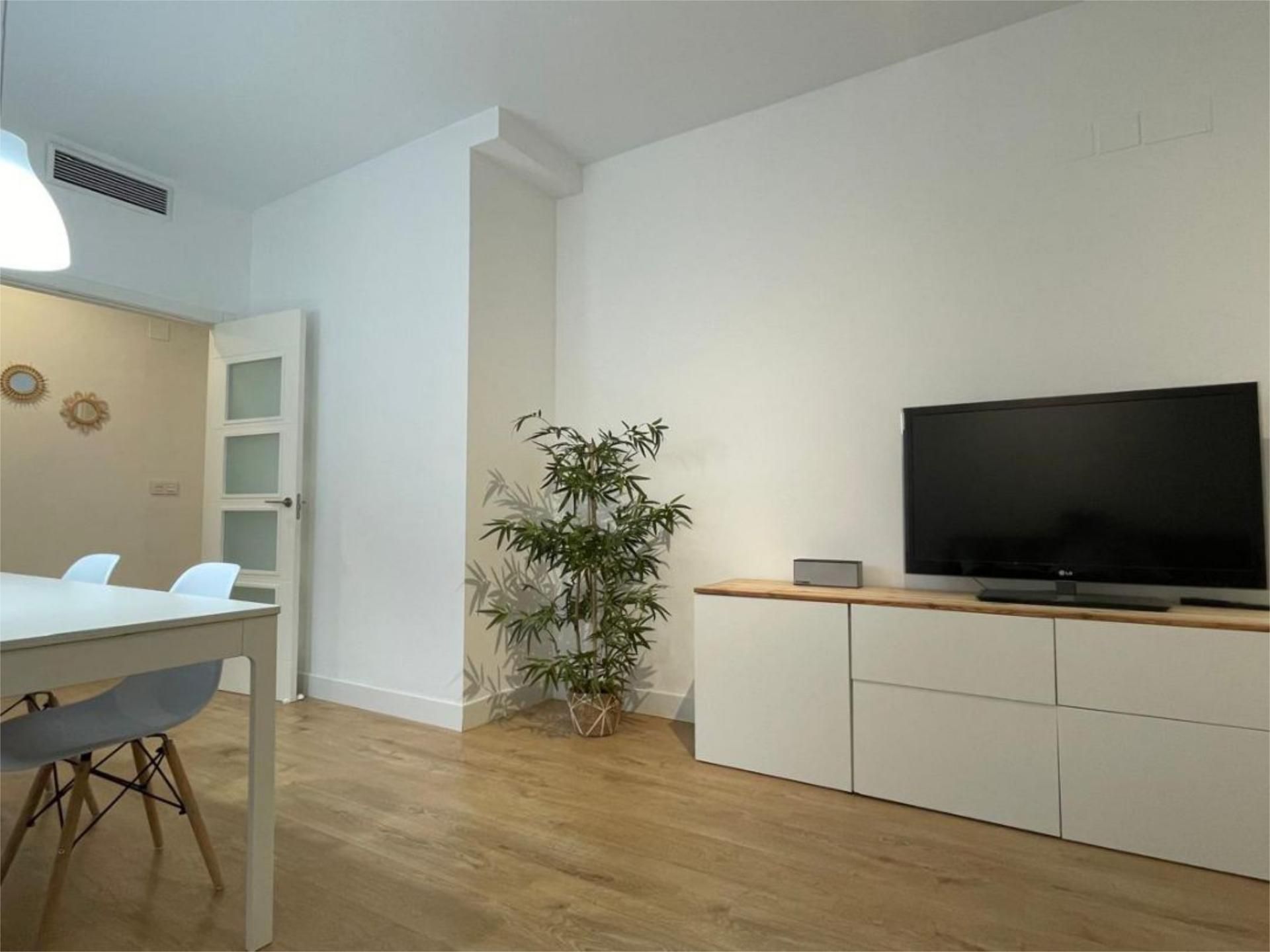 Piso de alquiler en Avenida de la Cruz del Campo, 15, Nervión Sala de estar de Piso de alquiler en Sevilla Capital con Aire acondicionado y Piscina