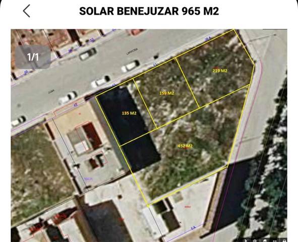 Terreno residencial en Venta en Calle Ramón Juan Larrosa, 39A en Benejúzar