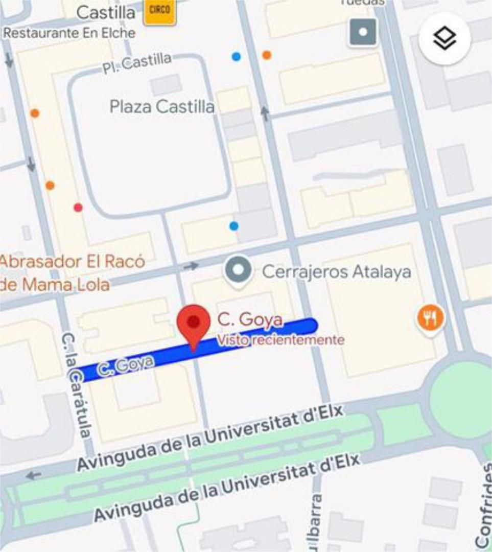 Vista exterior de Garatge de lloguer en Elche / Elx