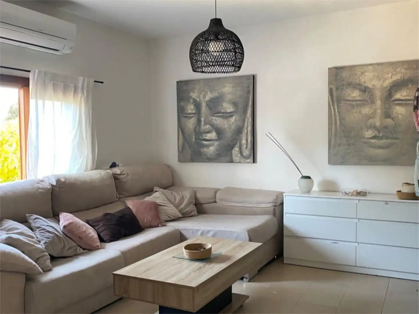 Piso en venta en Diseminado Sa Bassa Roja, 103, Sant Antoni de Portmany Sala de estar de Piso en venta en Sant Antoni de Portmany con Aire acondicionado, Terraza y Balcón