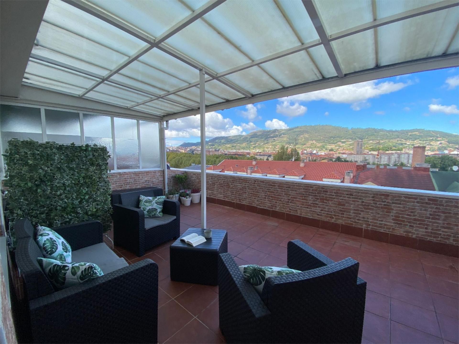 Terrace of Attic to rent in Oviedo   with Heating, Terrace and Furnished