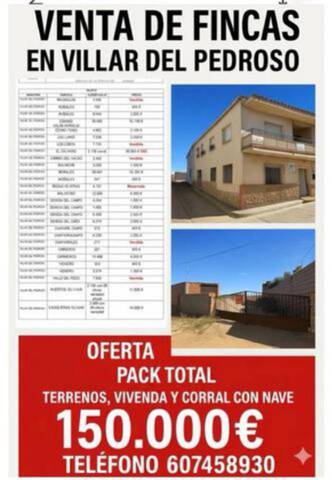 Casa-chalet en Venta en Villar del Pedroso