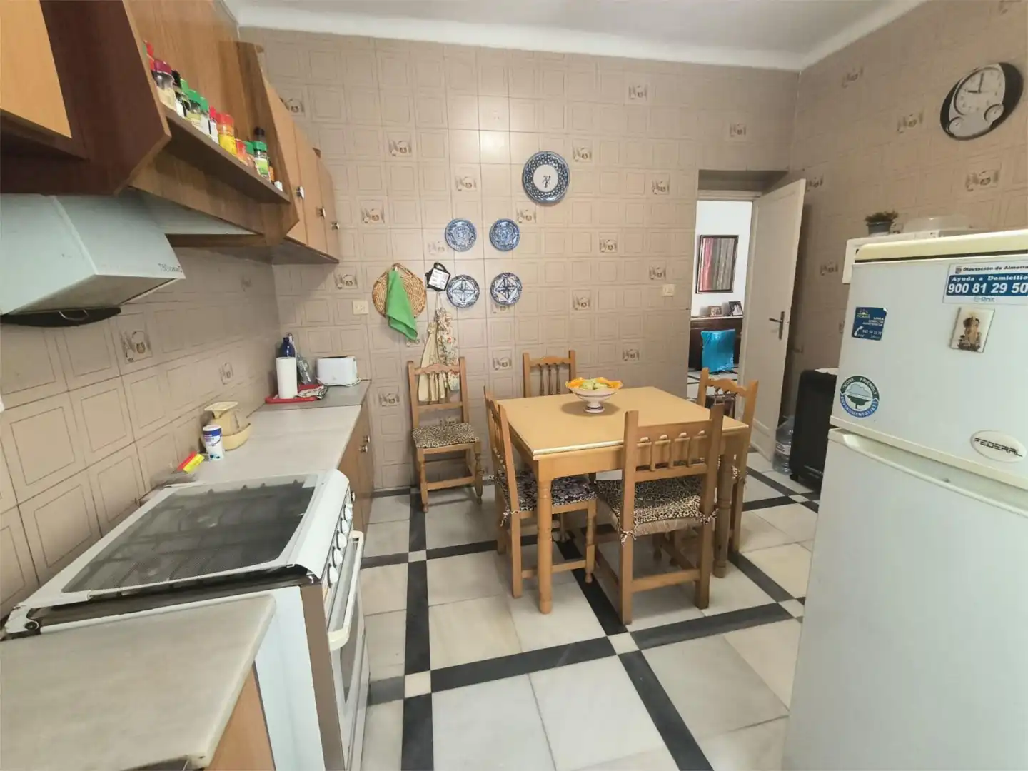 Küche von Wohnung zum Verkauf in Cantoria mit Privatgarten, Abstellraum und Möbliert