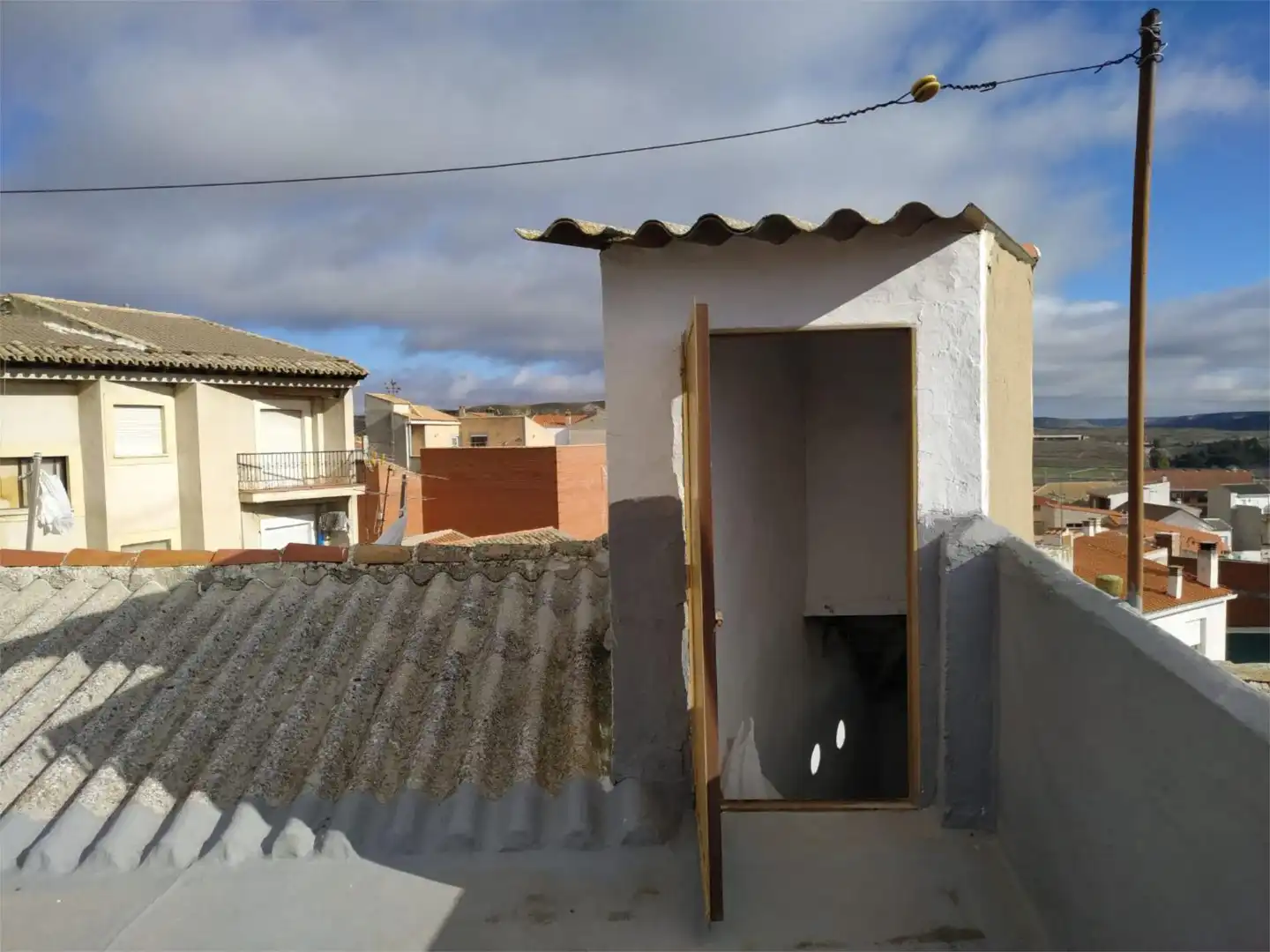 Vista exterior de Piso en venta en Huerta de Valdecarábanos con Terraza, Trastero y Amueblado