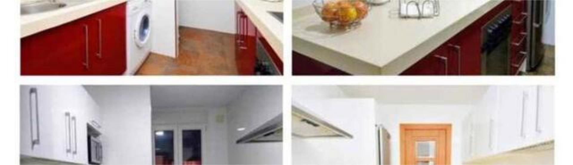 Cuina de Apartament de lloguer en El Ejido amb Jardí privat, Terrassa i Traster