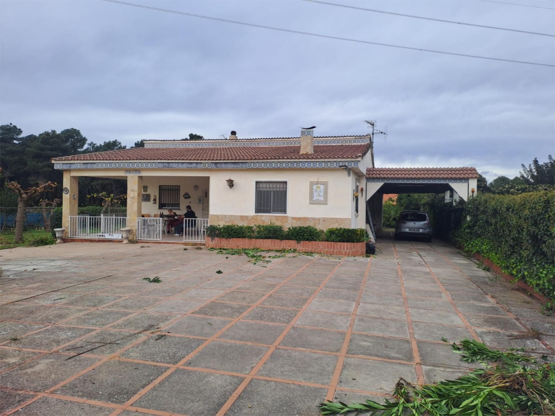 Vista exterior de Casa o xalet en venda en La Pobla de Tornesa amb Aire condicionat, Terrassa i Piscina