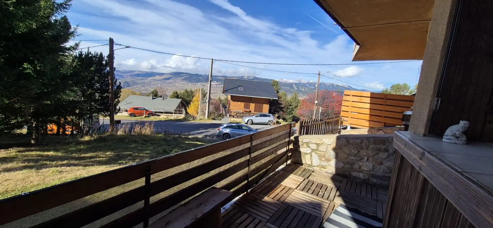 Terrace of Flat for rent in Eyne  with Heating, Private garden and Parquet flooring