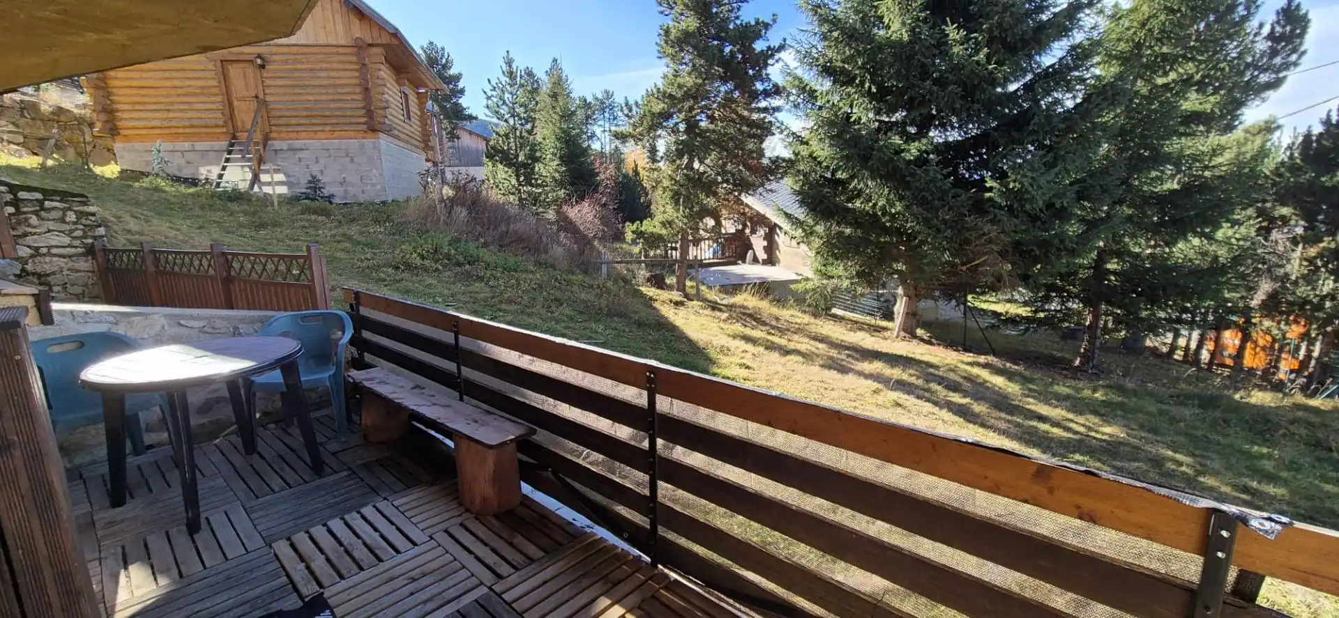 Terrace of Flat for rent in Eyne  with Heating, Private garden and Parquet flooring