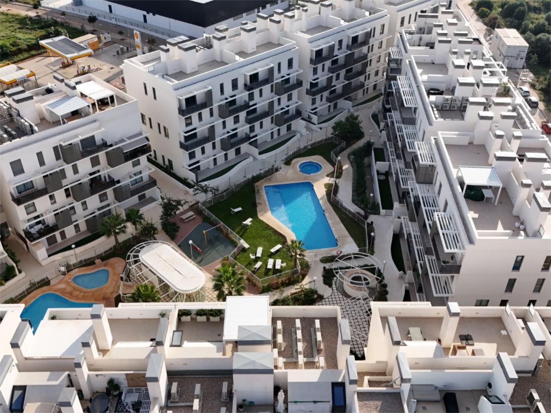 Vista exterior de Apartament en venda en Dénia amb Aire condicionat, Terrassa i Piscina