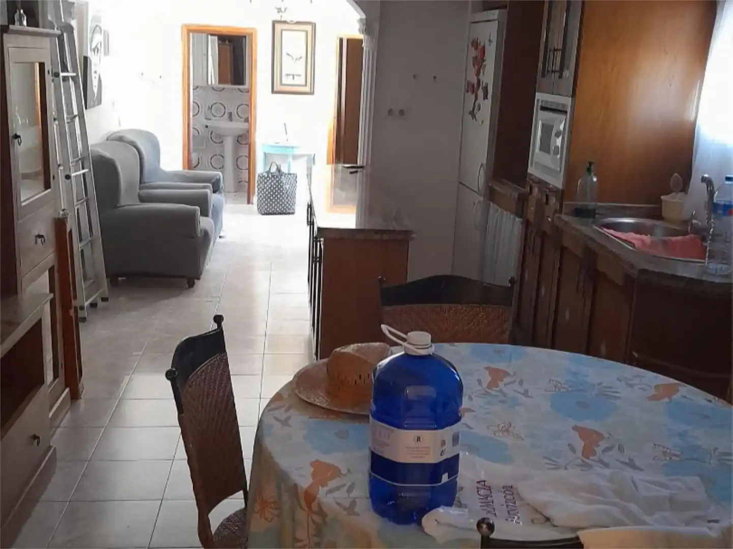 Menjador de Casa adosada en venda en Torvizcón amb Aire condicionat, Terrassa i Balcó