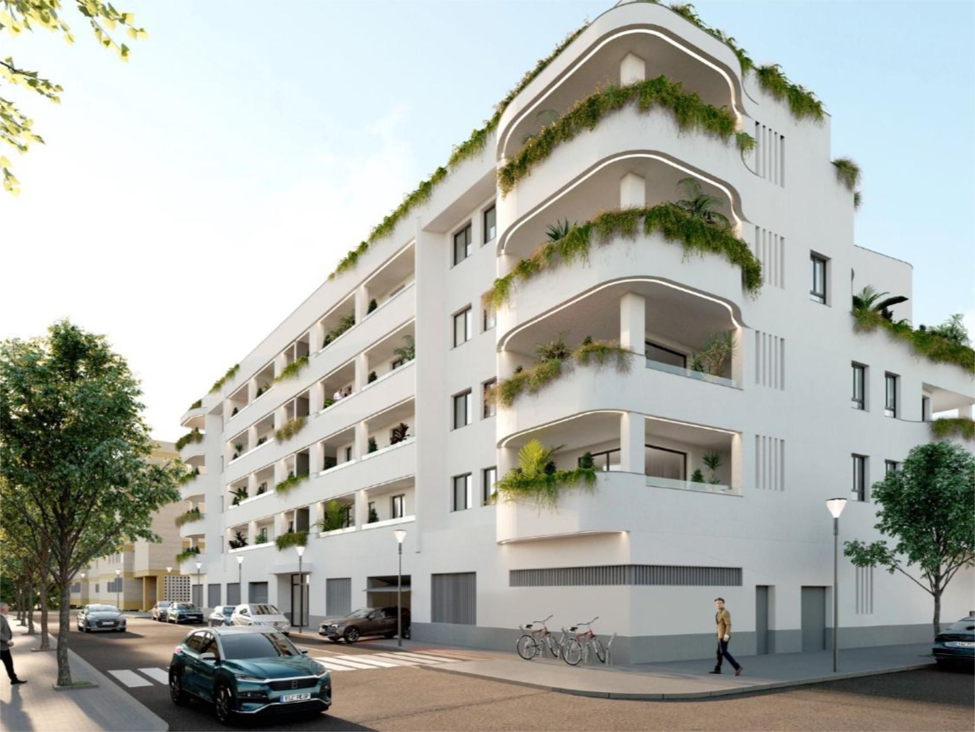 Exterior view of Flat for sale in  Sevilla Capital  with Air Conditioner, Swimming Pool and Balcony