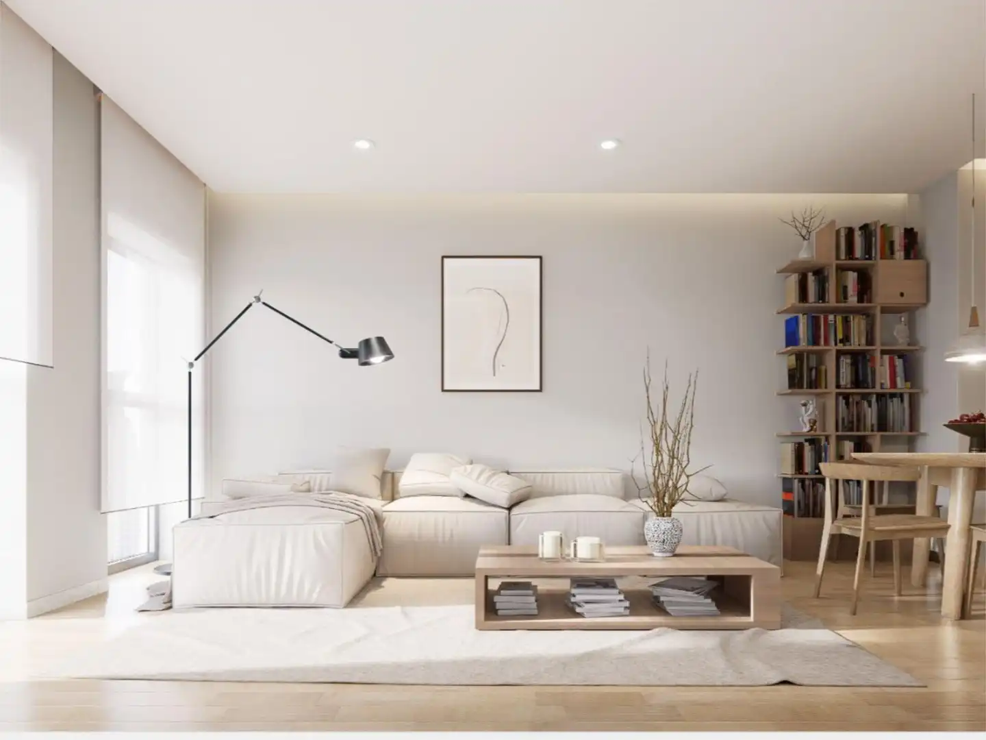 Apartamento en venta en Calle de Uceda, 54, Palomeras Bajas Sala de estar de Apartamento en venta en Madrid Capital con Aire acondicionado