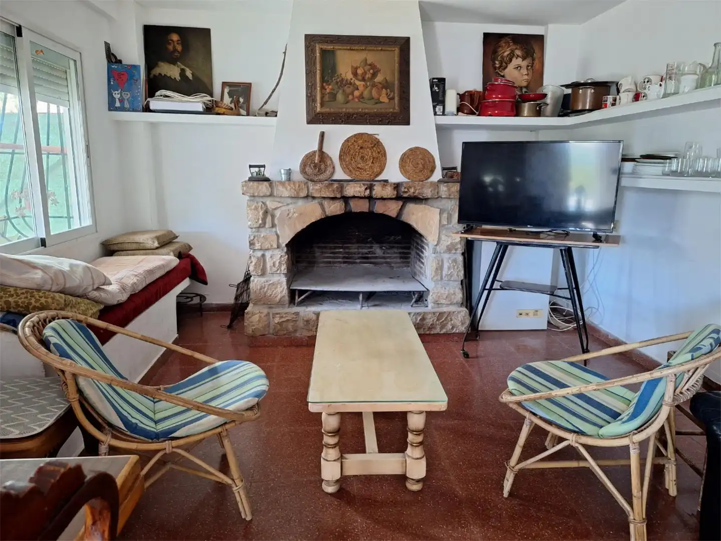 Casa adosada en venta en Carrer del Timonet, 5, Pueblo Acantilado - Lanuza Sala de estar de Casa adosada en venta en El Campello con Terraza y Amueblado