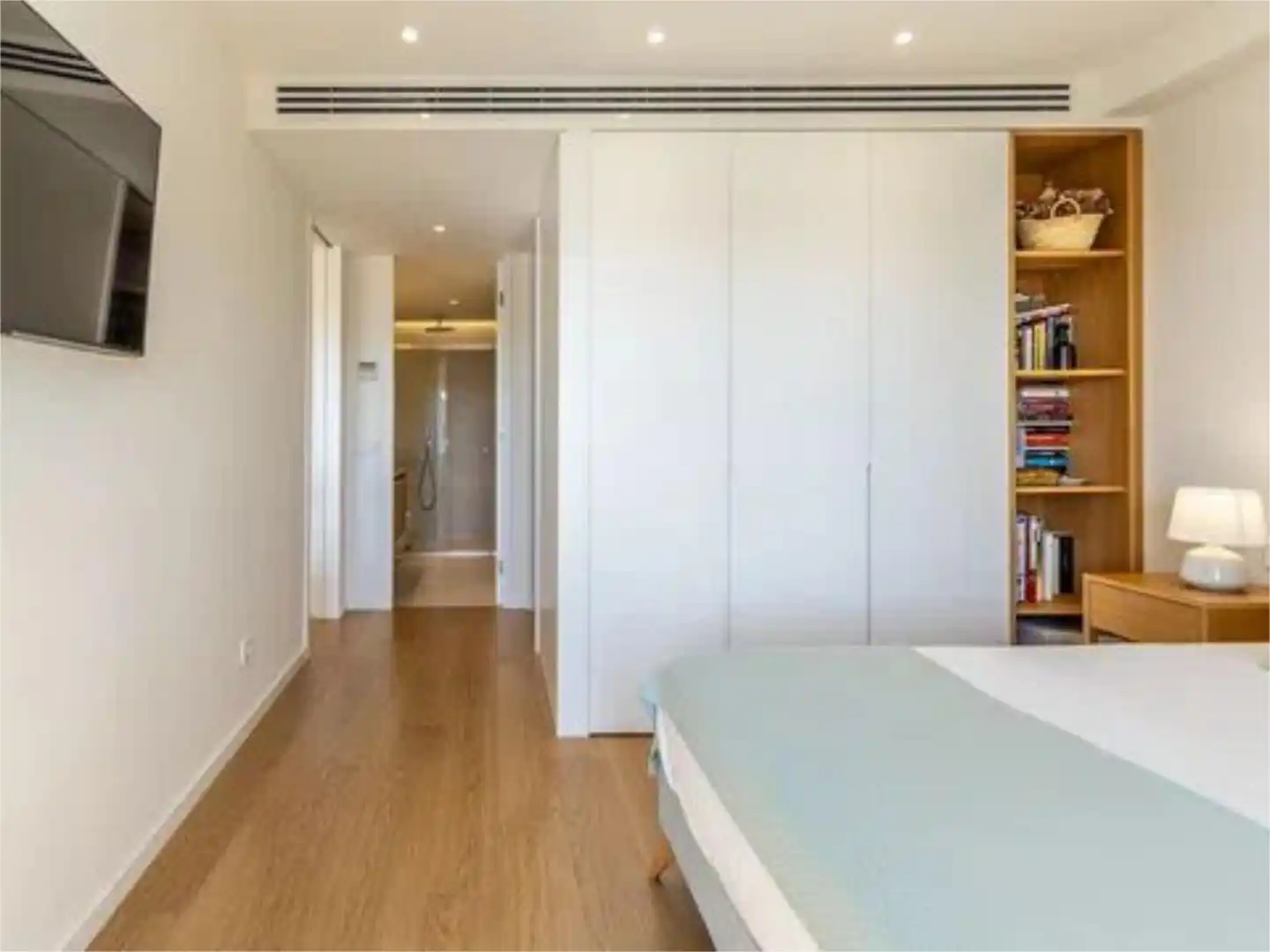 Wohnung zum Verkauf in Passatge Particular Joan XXIII, 2, El Mercat Schlafzimmer von Wohnung zum Verkauf in Palma de Mallorca mit Klimaanlage
