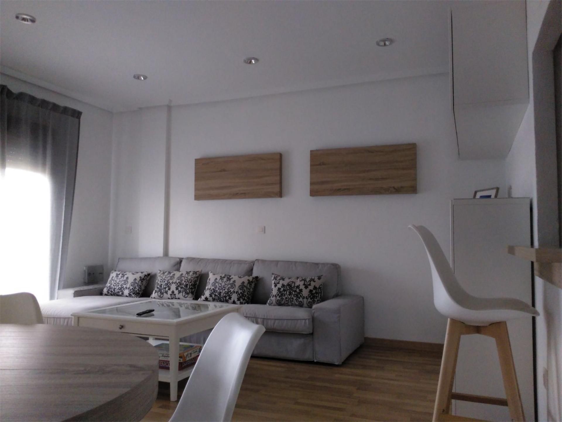 Sala d'estar de Apartament de lloguer en San Pedro del Pinatar amb Aire condicionat, Calefacció i Parquet