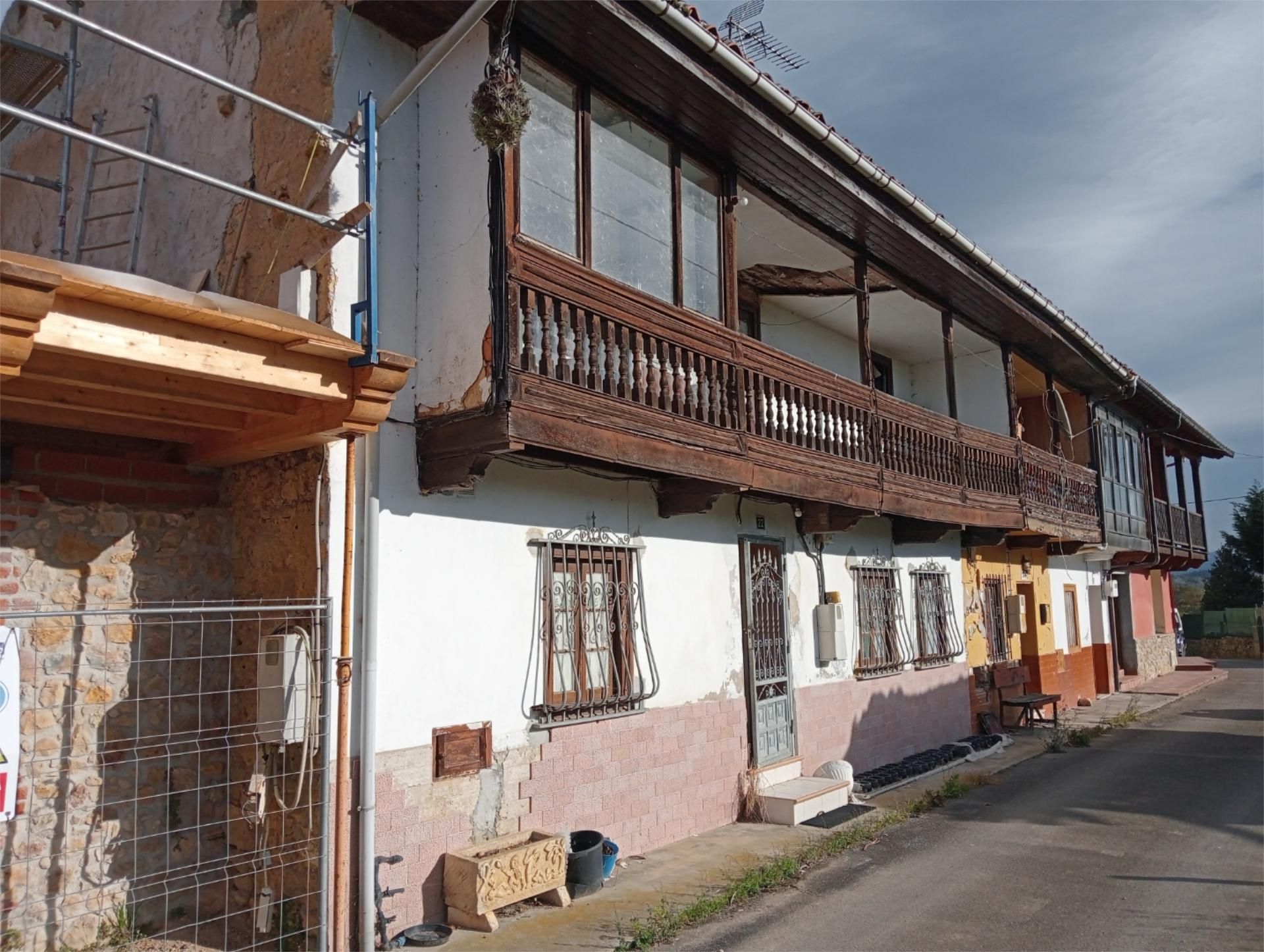 Exterior view of Single-family semi-detached for sale in Nava  with Heating, Terrace and Storage room