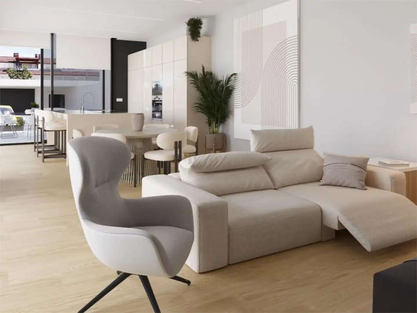 Detached homes for sale in Carrer del Cigne, 12, Corinto - Almarda Living room of Detached homes for sale in Sagunto / Sagunt with Air Conditioner, Heating and Private garden