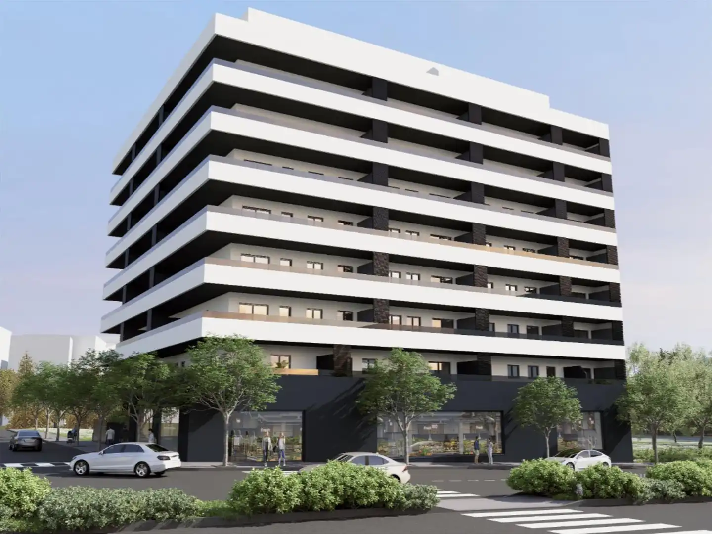 Exterior view of Flat for sale in Almería  with Terrace, Storage room and Swimming Pool
