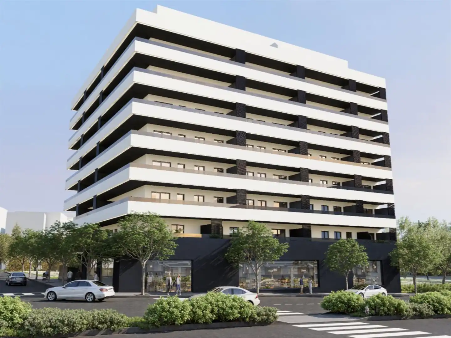 Exterior view of Flat for sale in Almería  with Terrace, Storage room and Swimming Pool