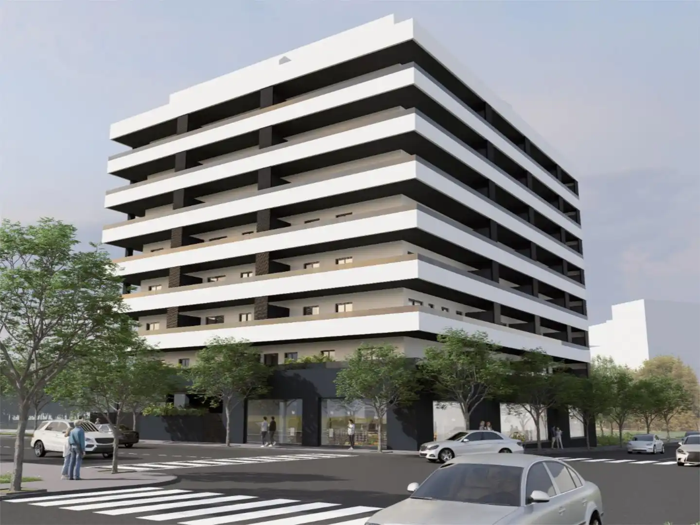 Exterior view of Flat for sale in Almería  with Terrace, Storage room and Swimming Pool