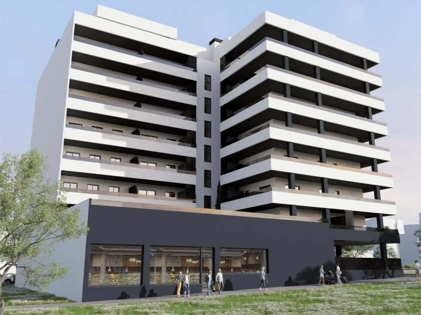 Exterior view of Flat for sale in Almería  with Terrace, Storage room and Swimming Pool
