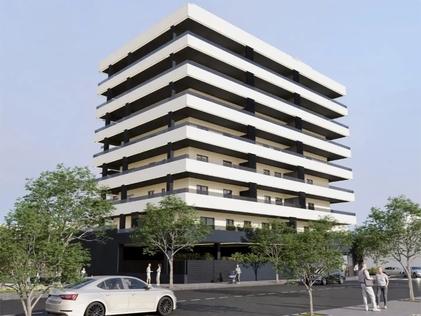 Exterior view of Flat for sale in Almería  with Terrace, Storage room and Swimming Pool