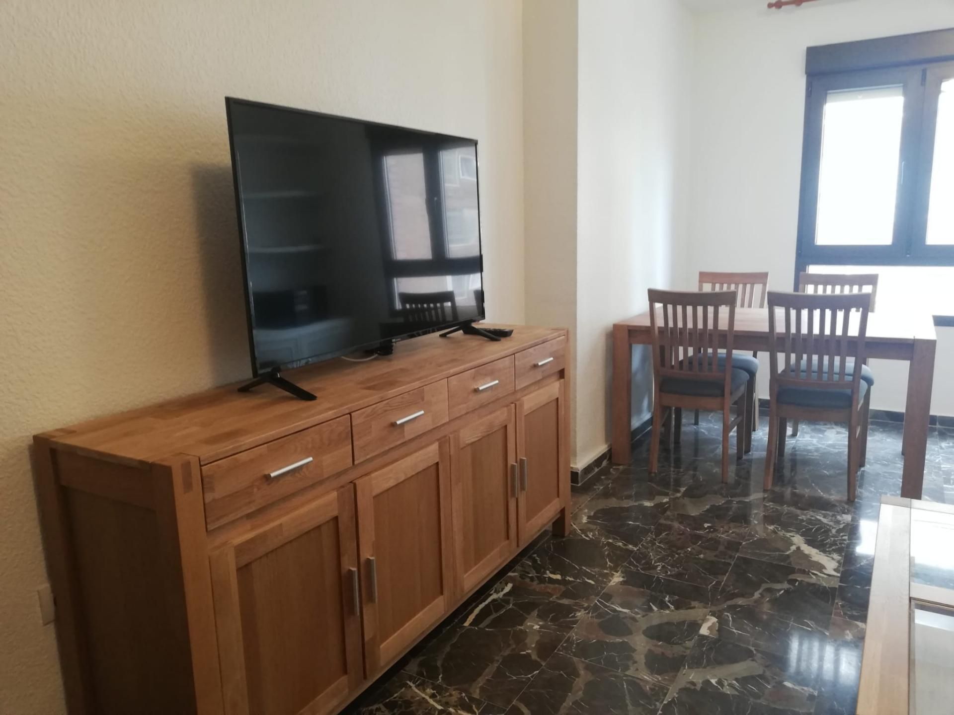 Living room of Flat for sale in  Almería Capital  with Air Conditioner