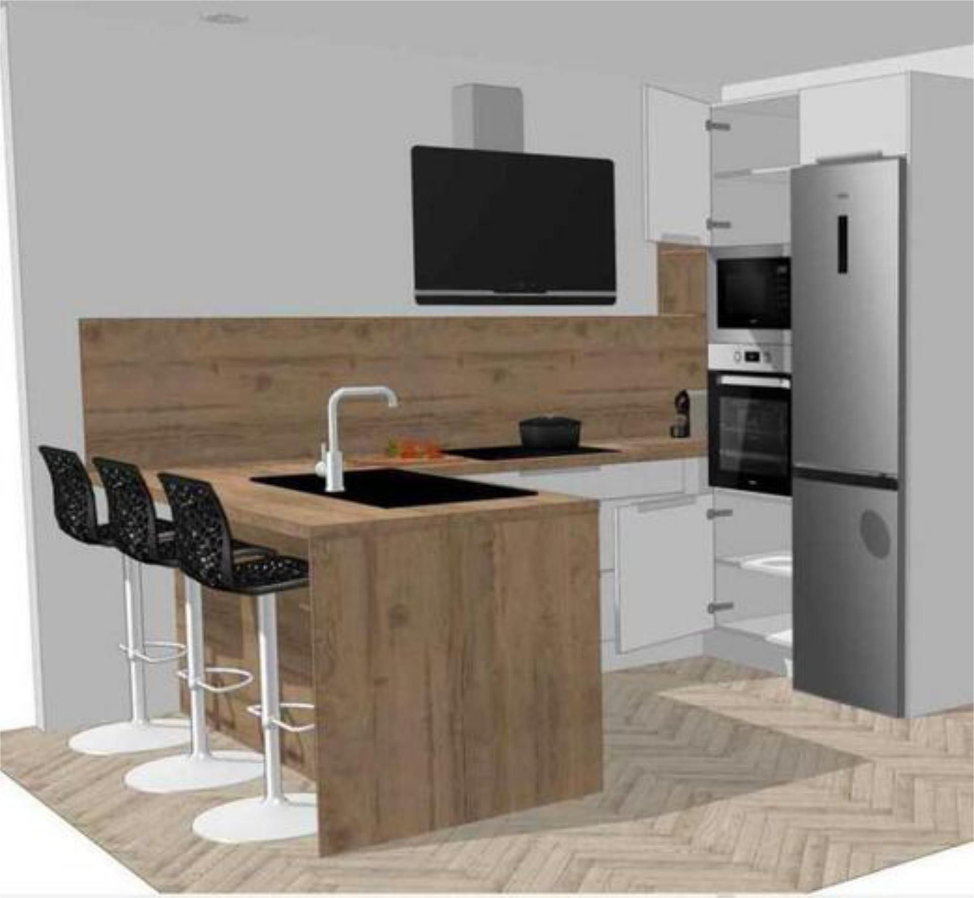 Cuina de Casa adosada en venda en El Burgo de Ebro amb Calefacció, Jardí privat i Terrassa