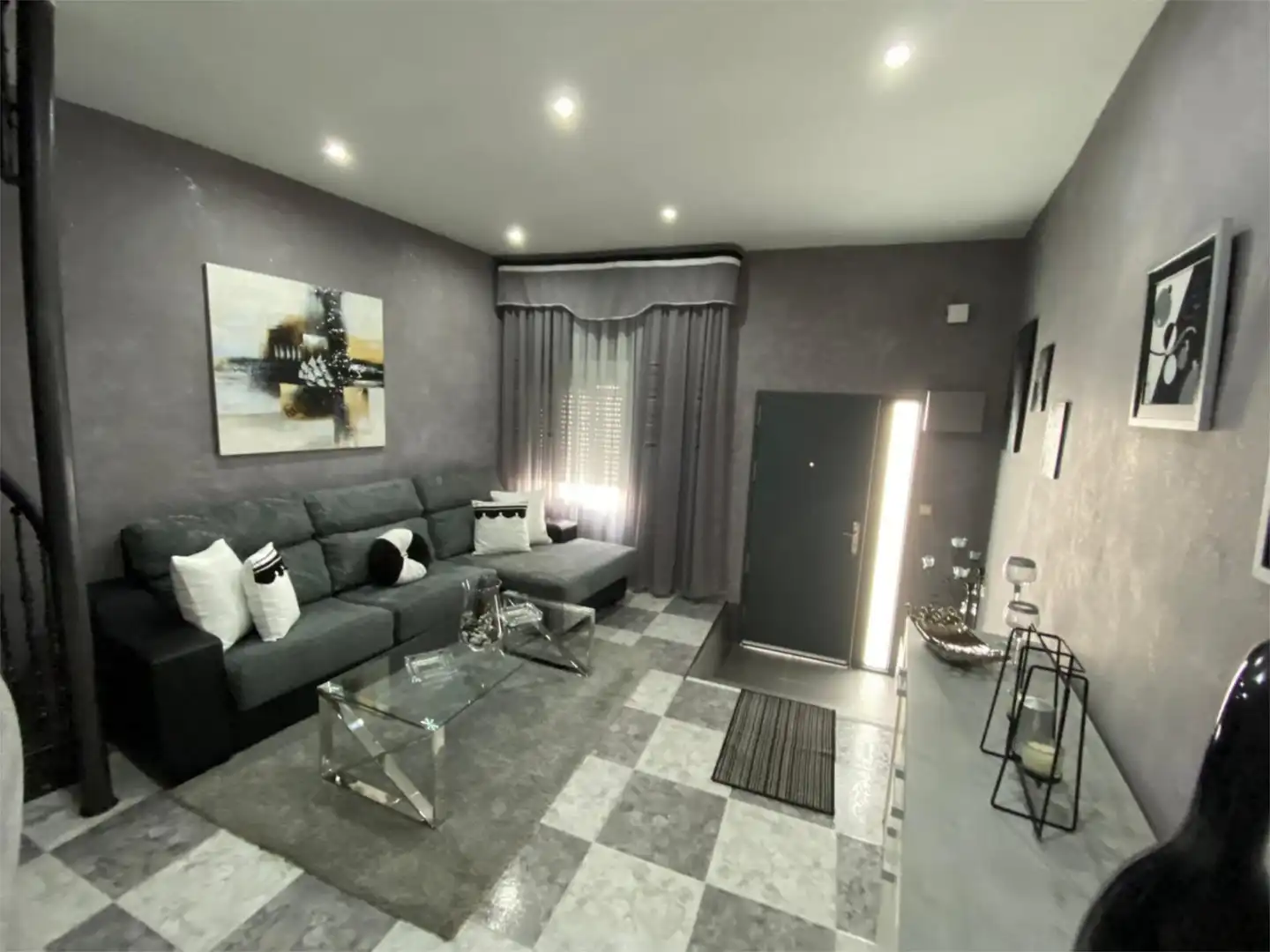 Sala de estar de Casa adosada en venta en Rus con Aire acondicionado, Calefacción y Terraza
