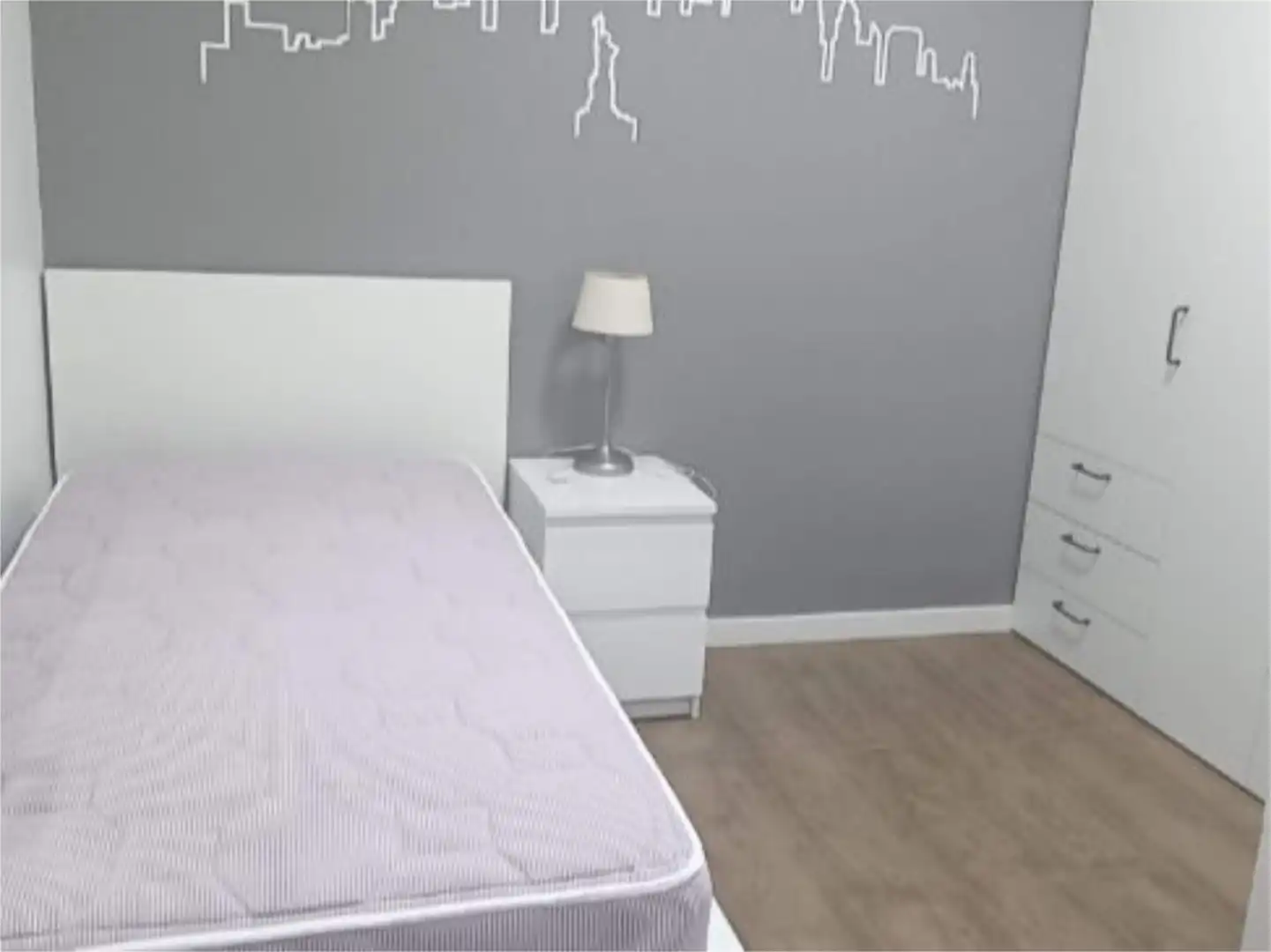 Room in Ametzola Plaza, 2, Ametzola Bedroom of Flat for share in Bilbao with Heating, Parquet flooring and Furnished