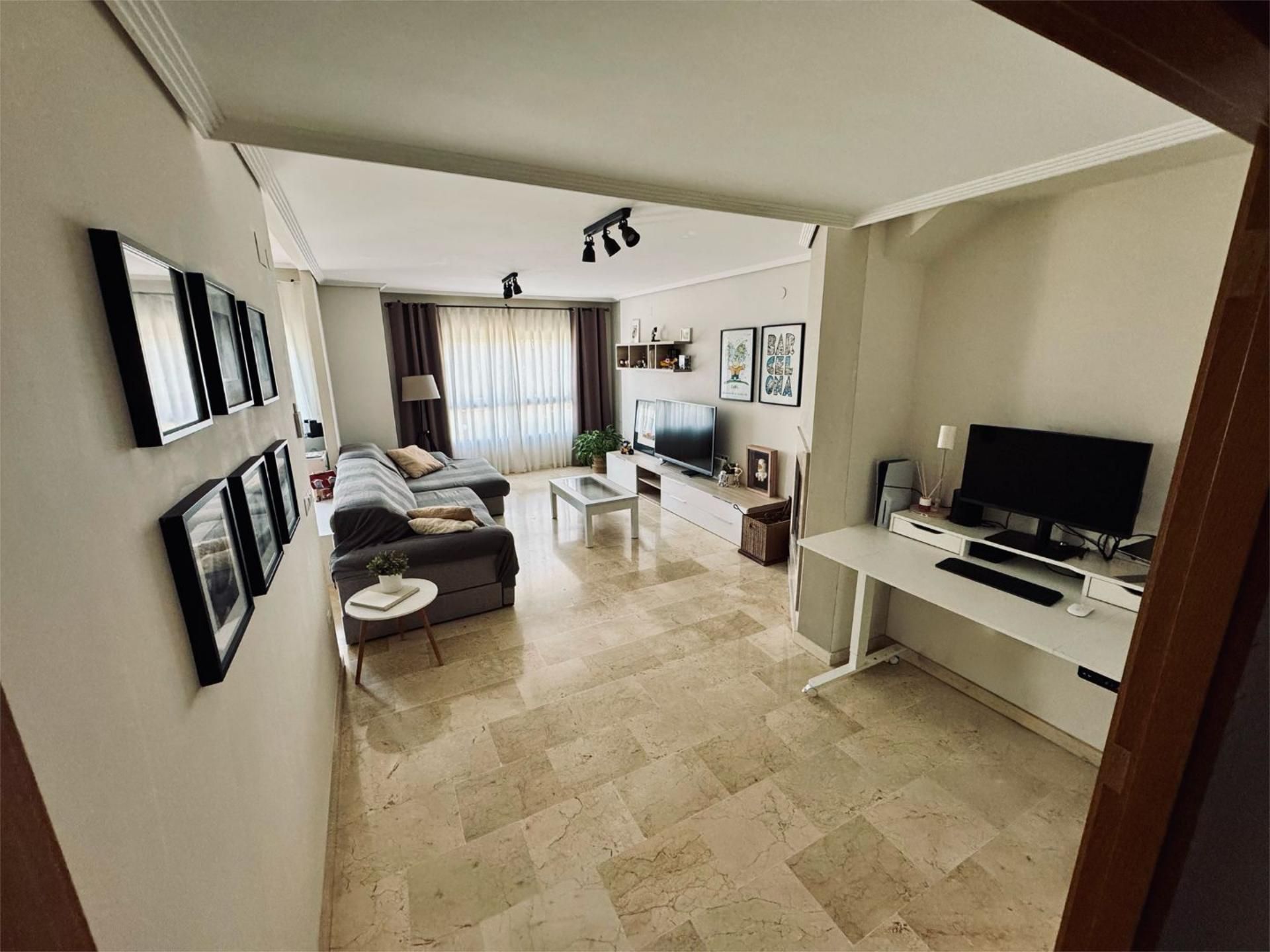 Living room of Flat for sale in Gandia  with Air Conditioner and Balcony