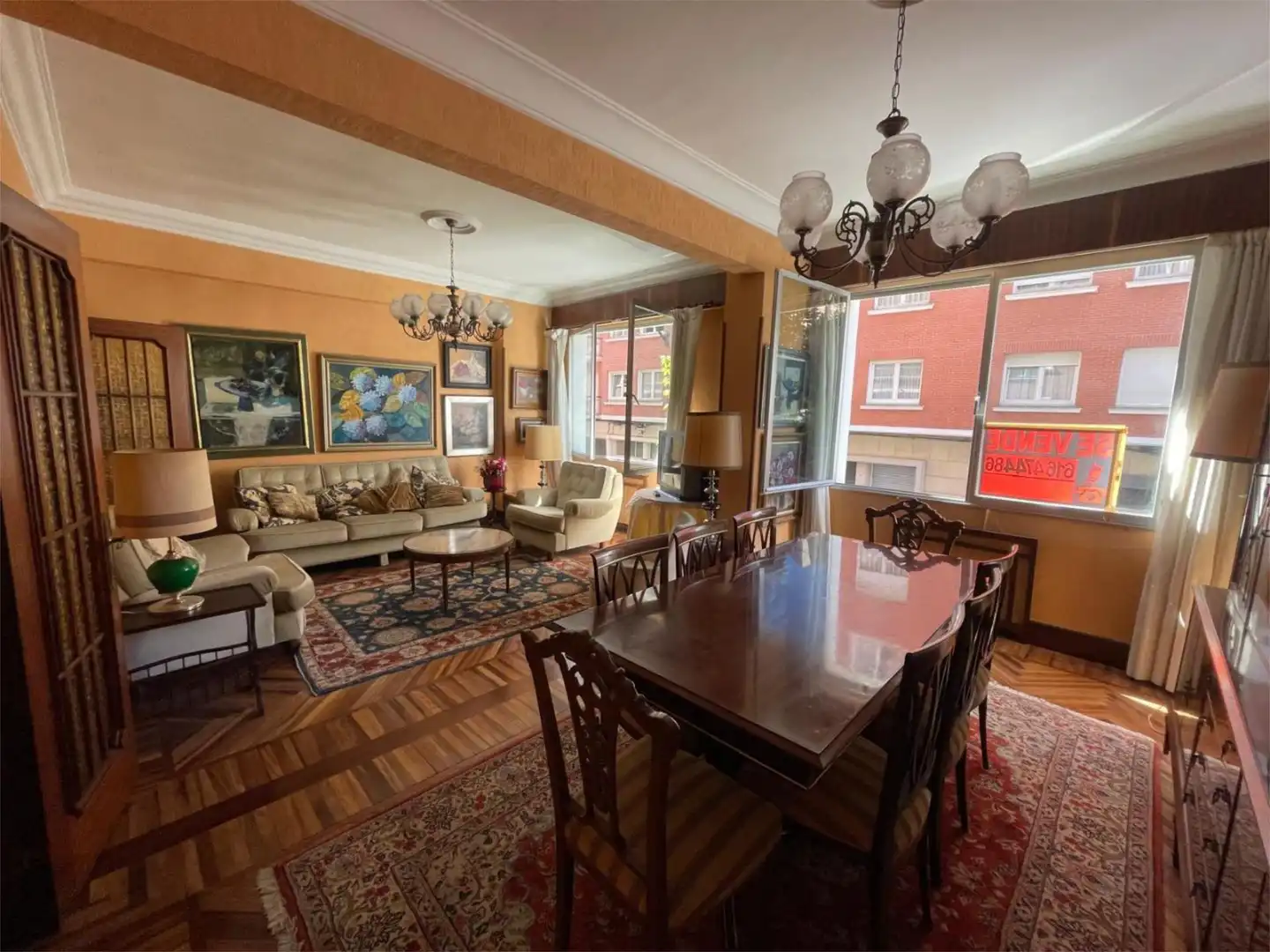 Dining room of Flat for sale in Bilbao   with Heating, Parquet flooring and Terrace