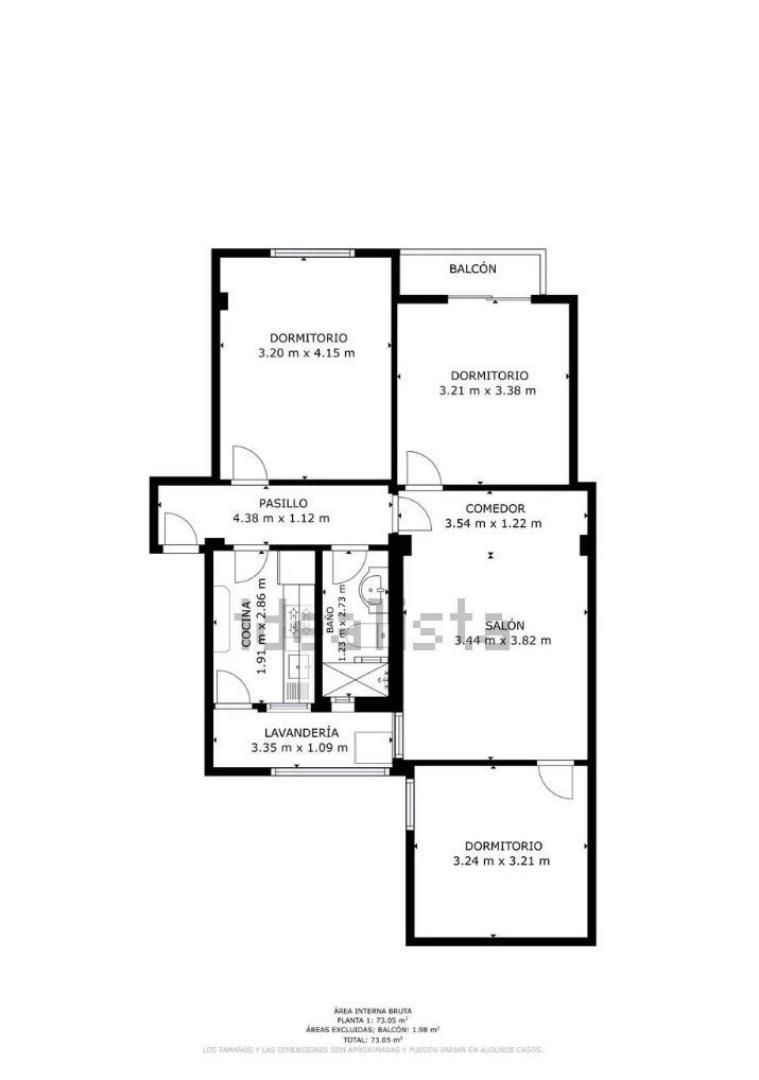 Flat for sale in Moncada  with Air Conditioner and Balcony