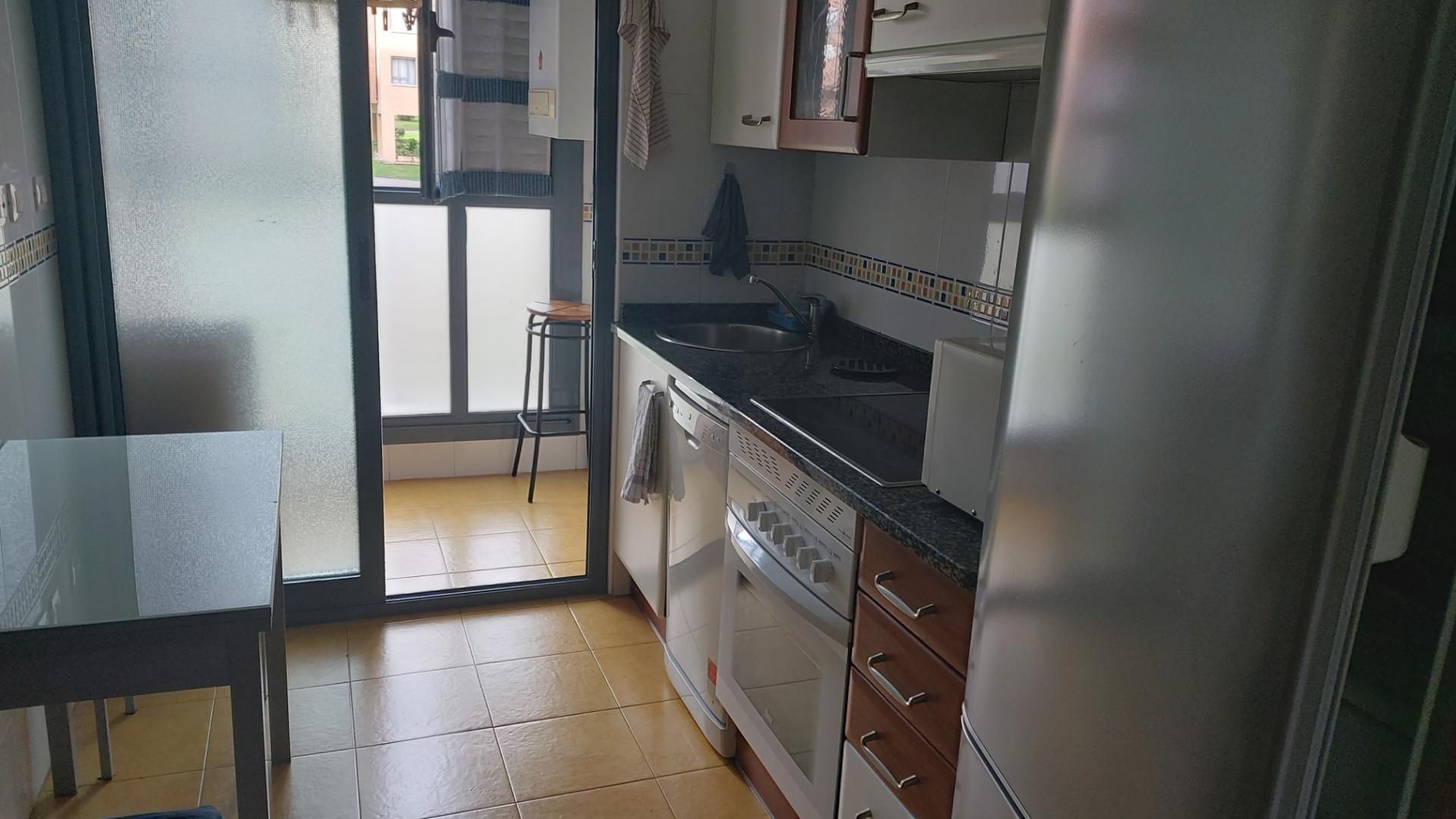 Kitchen of Apartment for sale in Oviedo   with Heating, Parquet flooring and Storage room